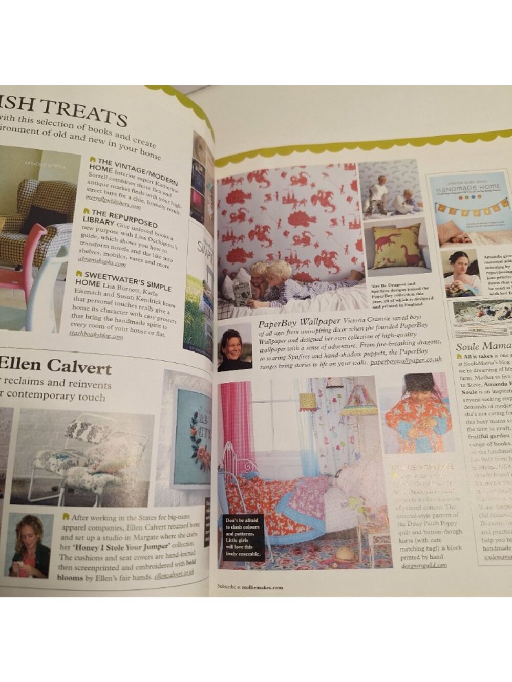 Mollie Makes Issue 6 UK 2011 Magazine Autumn Fruits Harvest Craft Projects - Picture 13 of 13